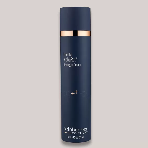 A high-resolution image of the Intensive AlphaRet Overnight Cream, 50 ml, highlighting the sleek packaging and powerful anti-aging formula designed to visibly reduce the appearance of wrinkles while providing overnight skin renewal.