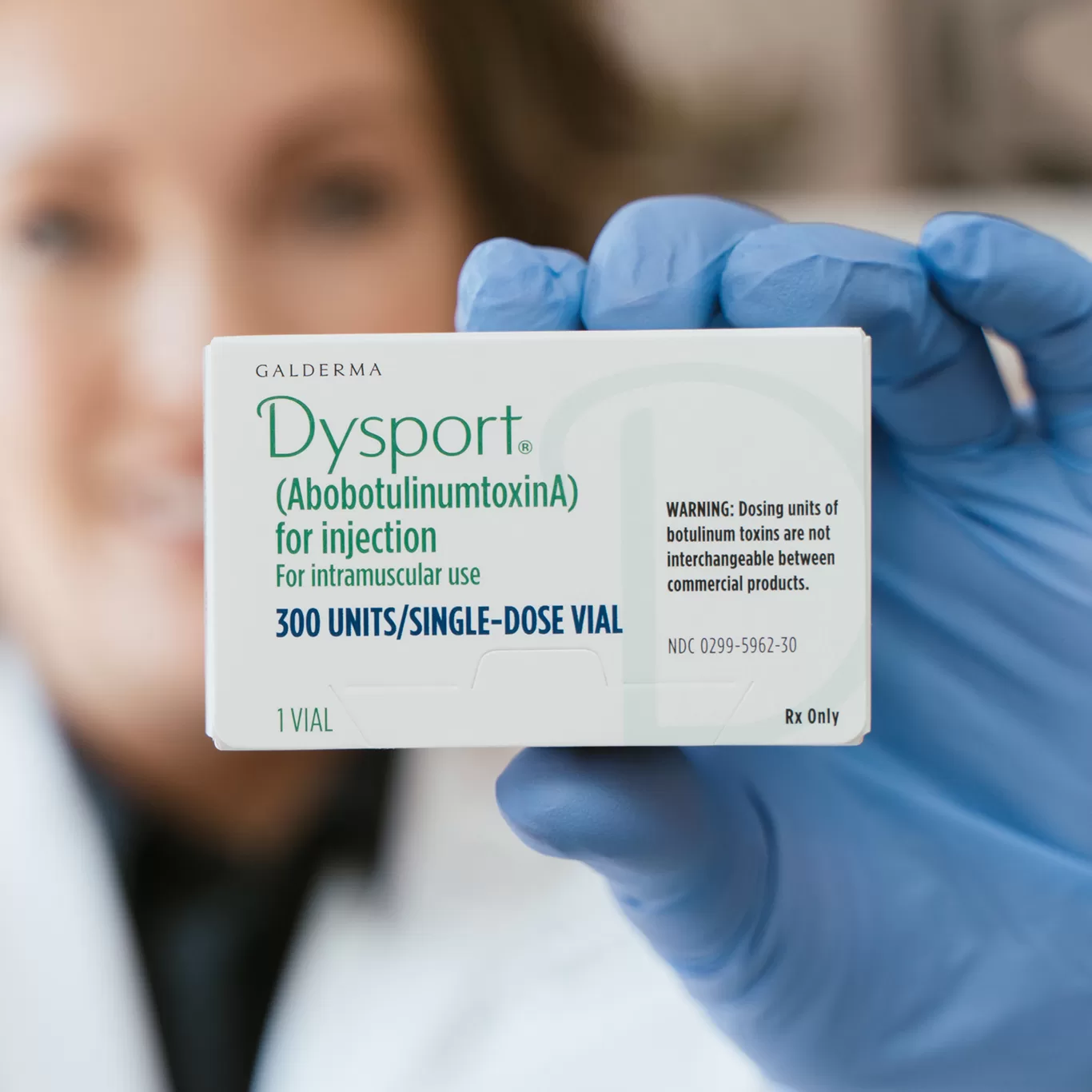 closeup of package of Dysport