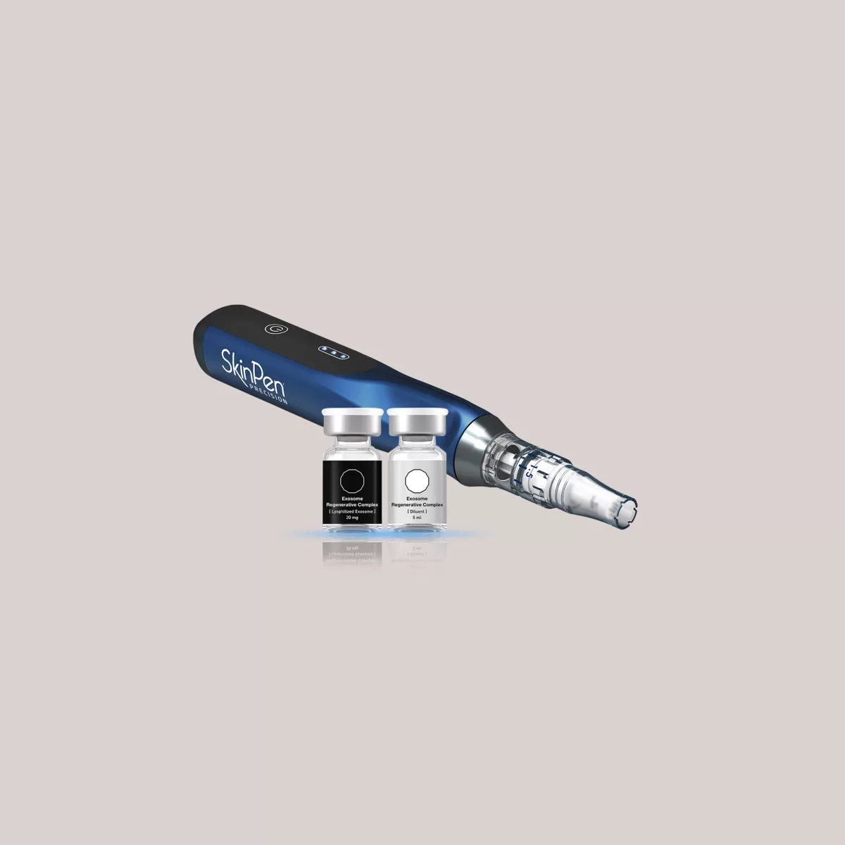 product photos of skinpen microneedling device and BENEV ERC for skin