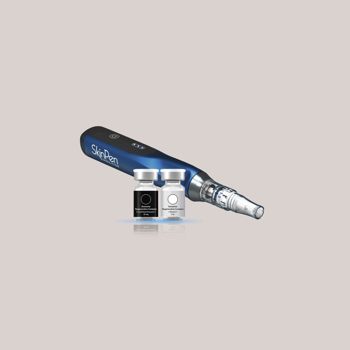 product photos of skinpen microneedling device and BENEV ERC for skin