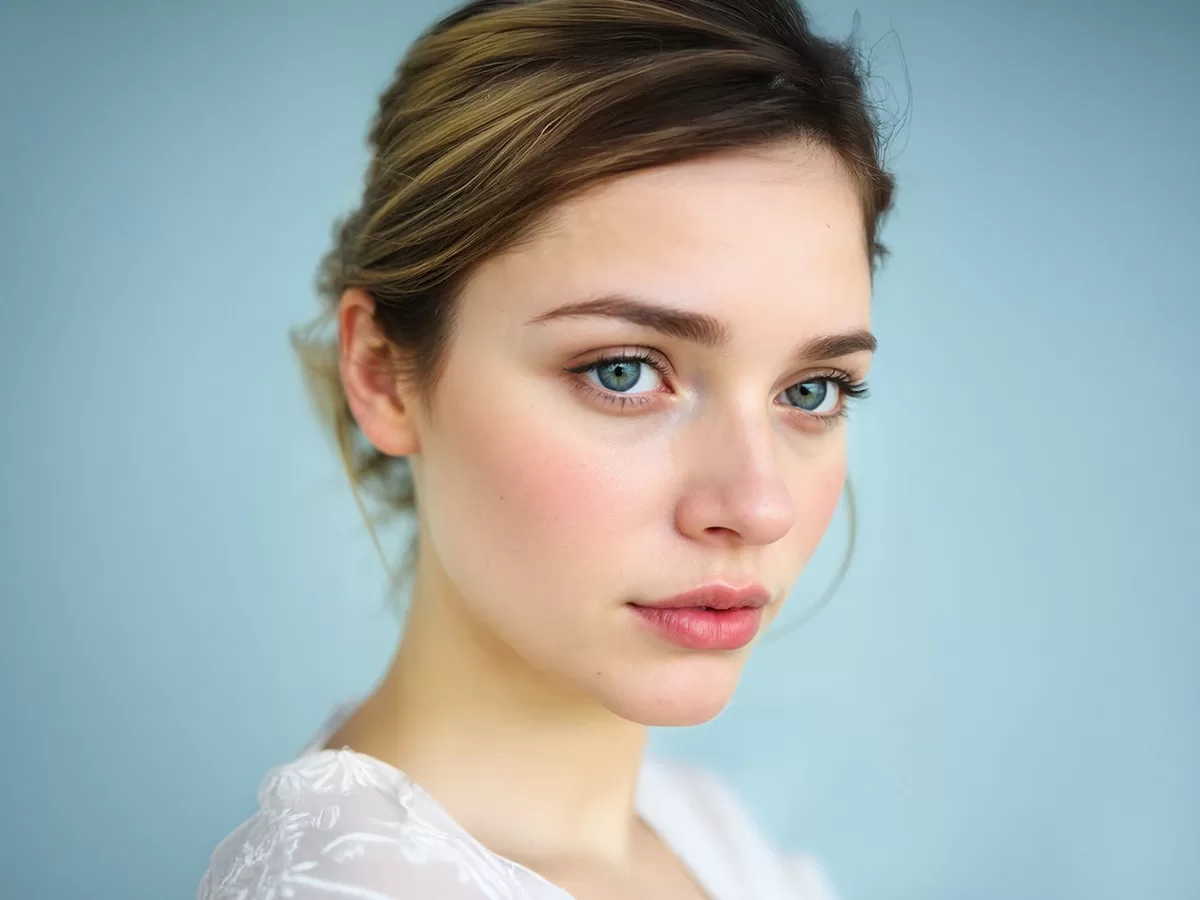 up close of female with great skin